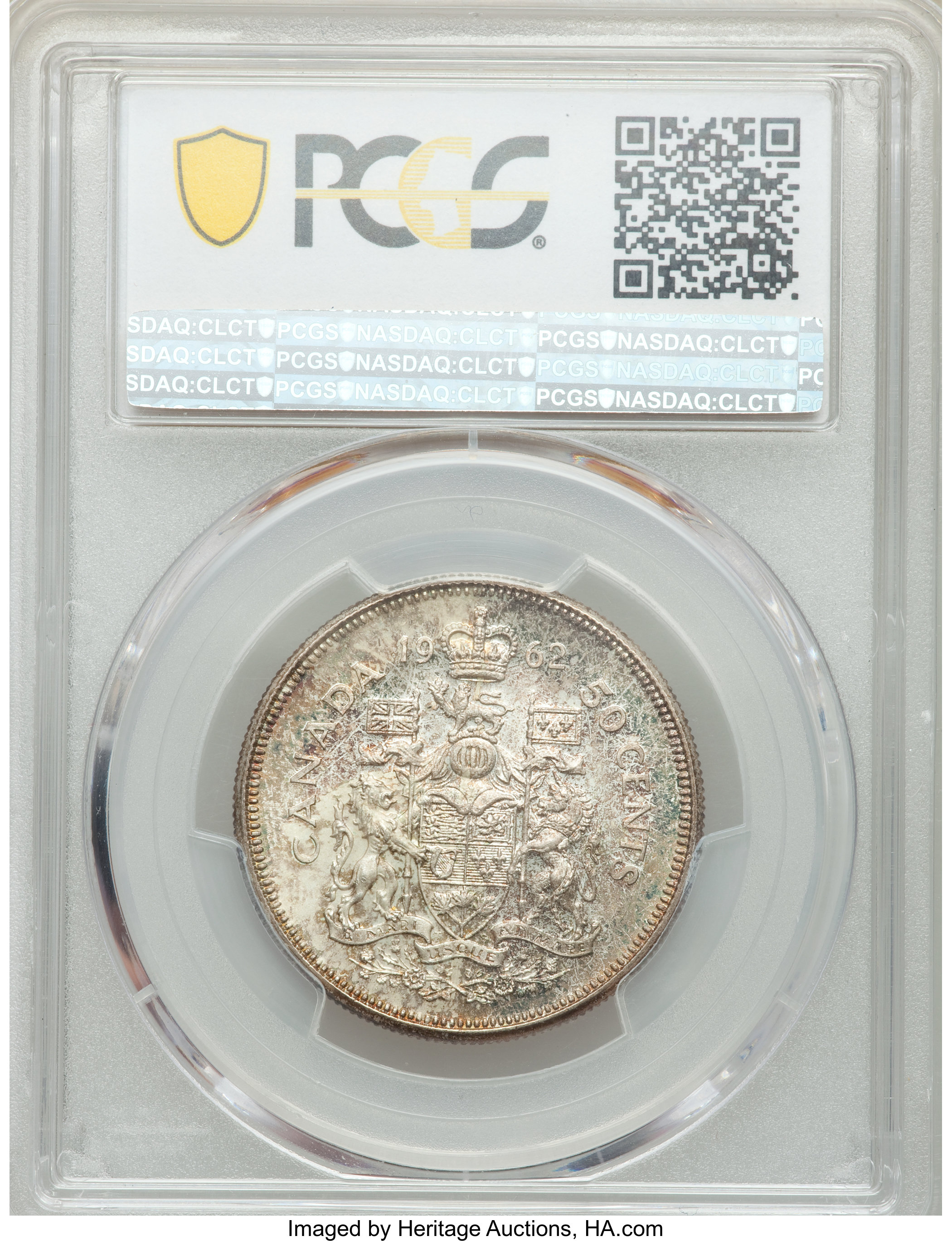 image for: Elizabeth II 50 Cents 1962 MS66 PCGS