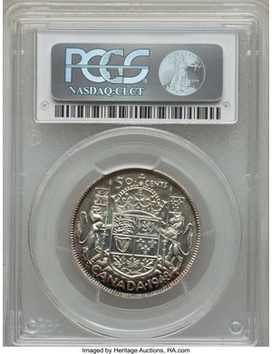 image for: George VI 50 Cents 1948 MS63 PCGS