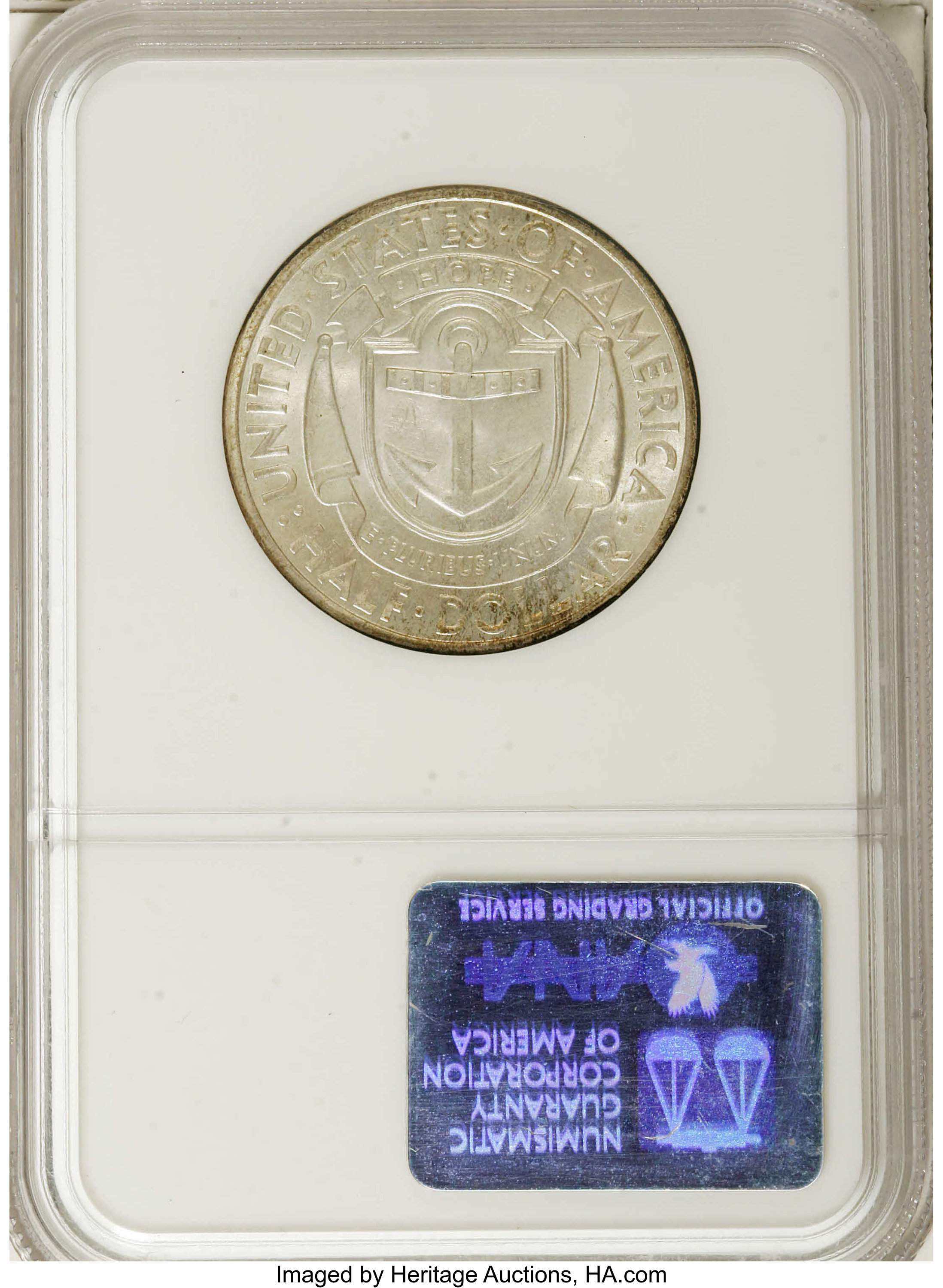 1936-D 50c Rhode Island MS68 thumbnail 2