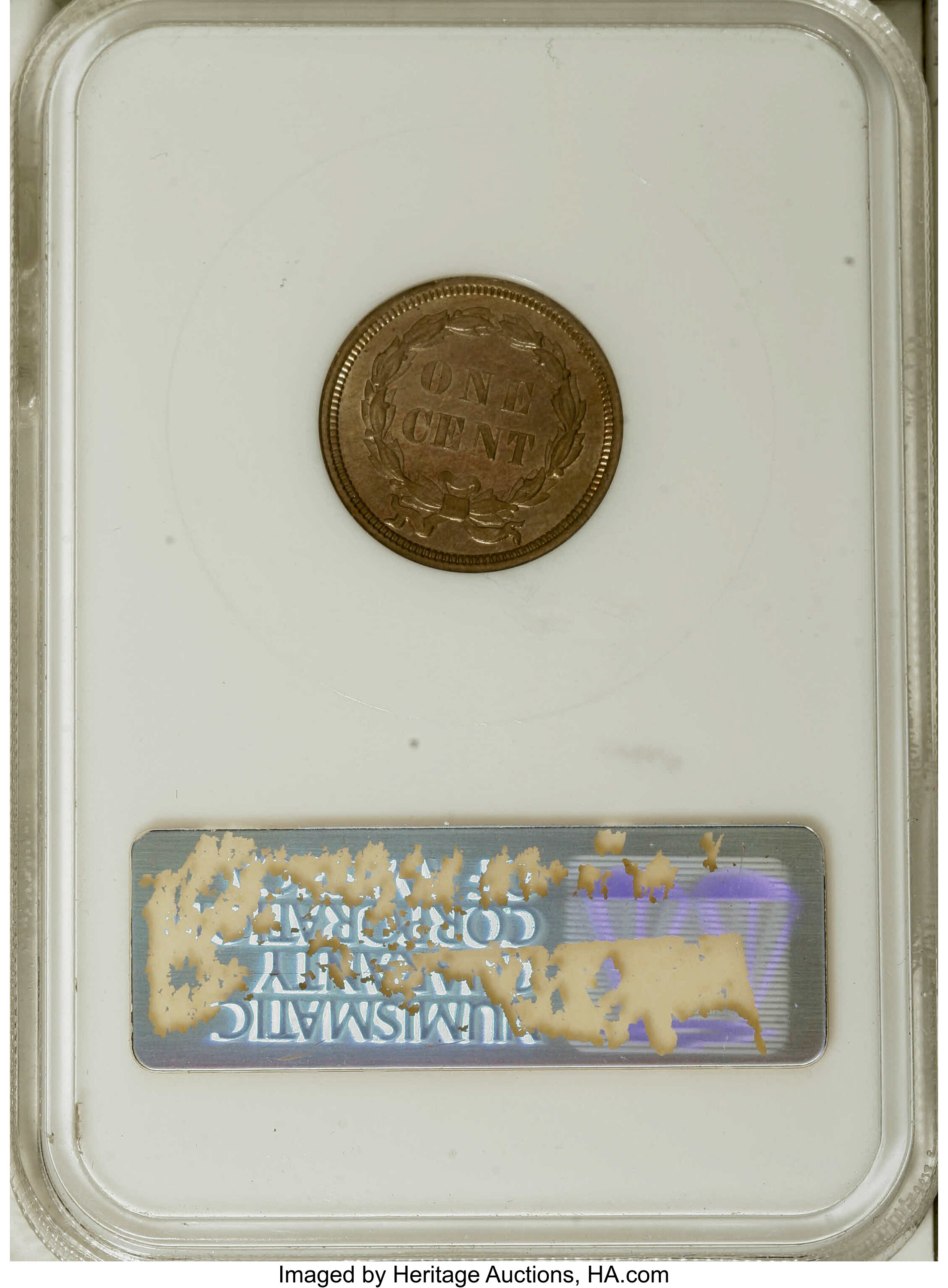 image for: 1858 P1C Indian Cent, Judd-208, Pollock-259, R.1, MS63 NGC. ...
