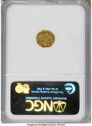 image for: 1854 $1 Liberty Octagonal 1 Dollar, BG-508, High R.4, MS62 NGC. A nicely mirrored example that apparently just missed a Pro...