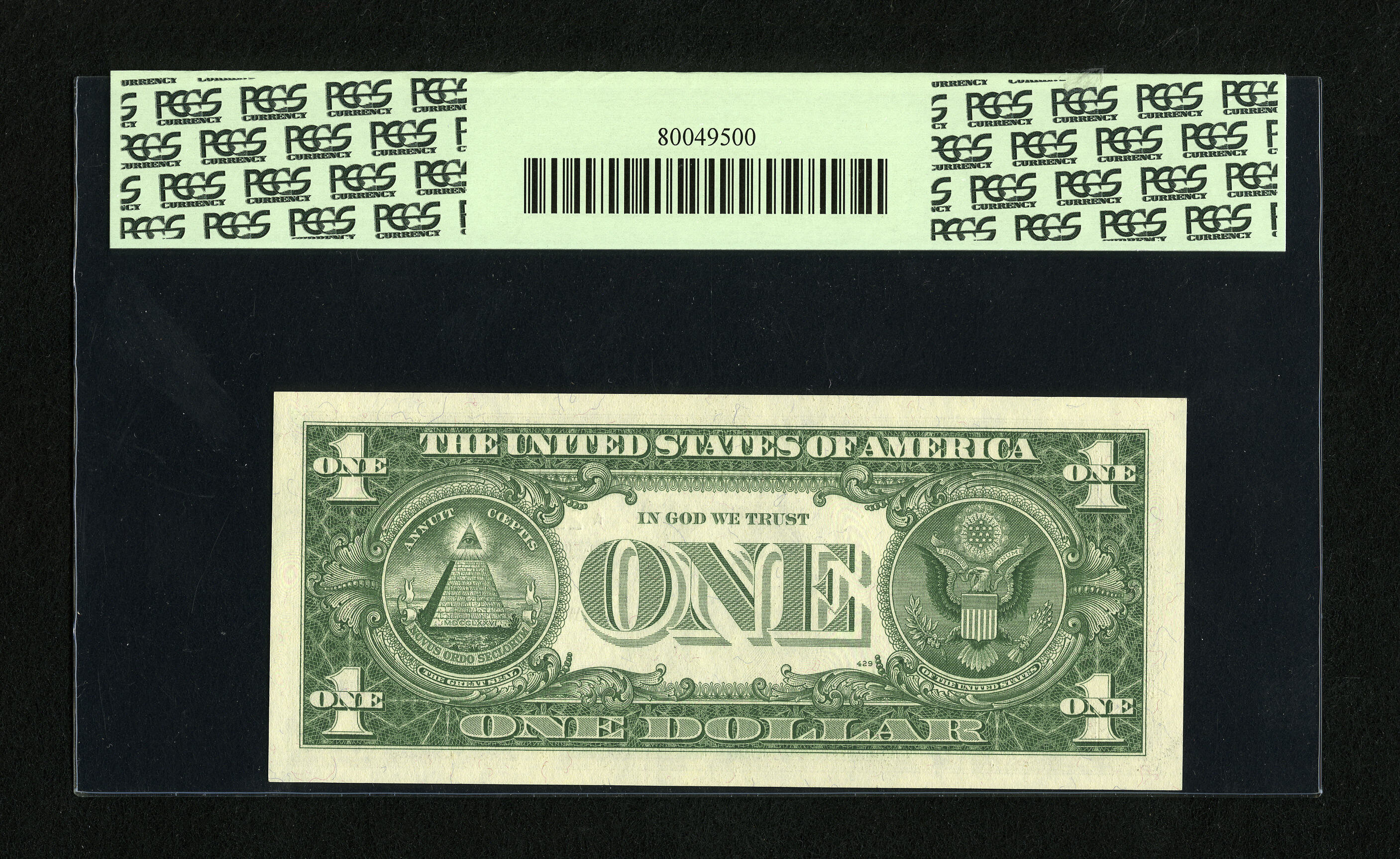 image for: Fr. 1621* $1 1957B Silver Certificate Star. PCGS Superb Gem New 67PPQ.Embossing and wide margins are traits of this Star....