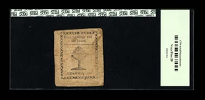 image for: Massachusetts 1779 4s/6d PCGS Very Fine 20. A nice, evenly circulated Rising Sun note. The face plates for these notes were ...