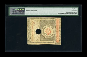 image for: Massachusetts May 5, 1780 $8 PMG Choice Uncirculated 63.