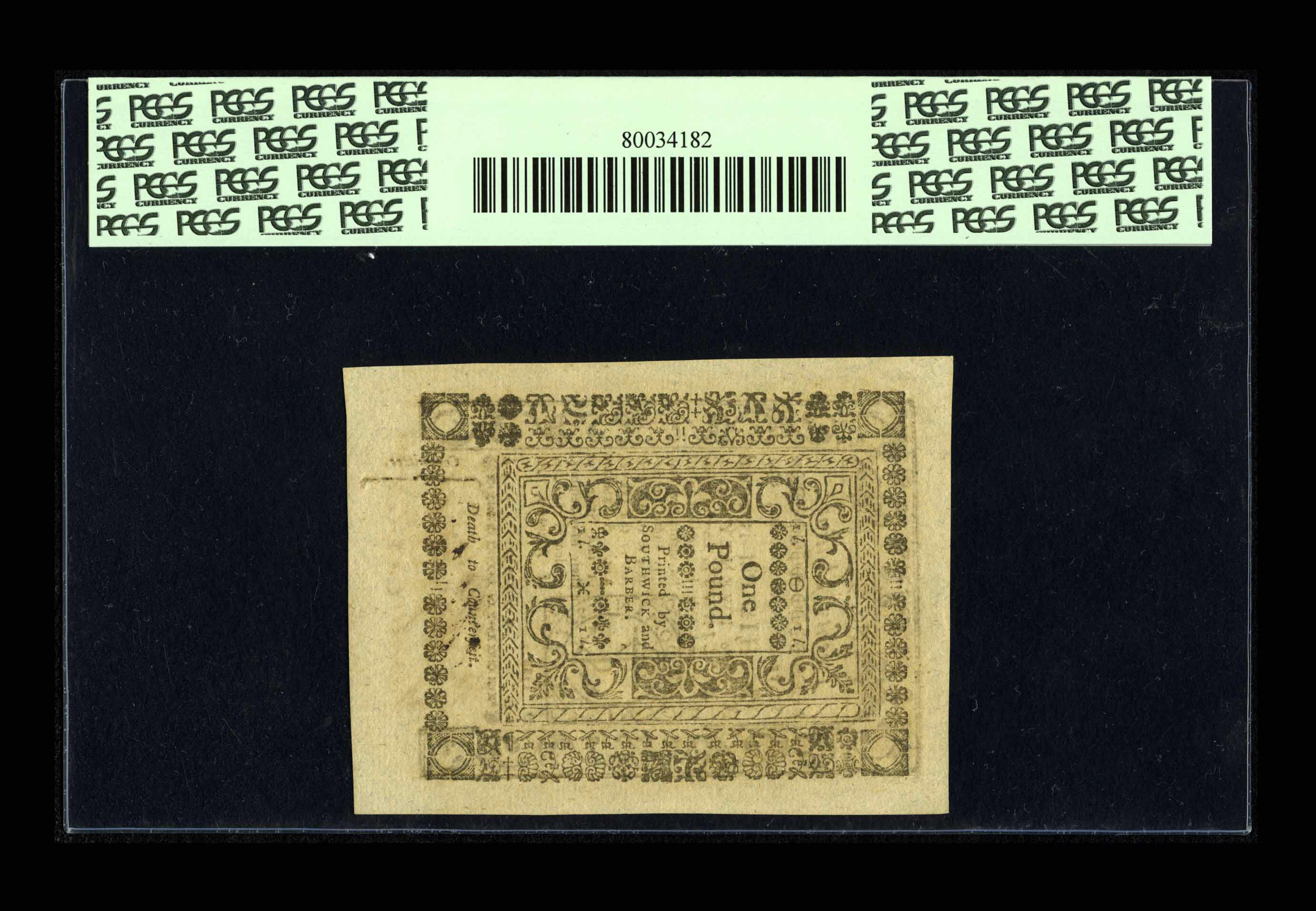 image for: Rhode Island May 1786 20s PCGS Choice New 63PPQ.