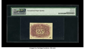 image for: Fr. 1286 25c Second Issue PMG Choice Uncirculated 64 EPQ. Bright bronzing, excellent color and superb margins are found on t...