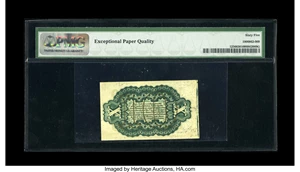 image for: Fr. 1256 10c Third Issue PMG Gem Uncirculated 65 EPQ. This is a lovely example of this much scarcer "1" on face variety....