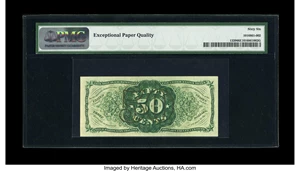 image for: Fr. 1339 50c Third Issue Spinner Type II PMG Gem Uncirculated 66 EPQ. Unlike many so-called Gems, this exceptional piece boa...