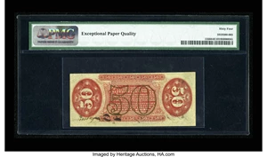 image for: Fr. 1356 50¢ Third Issue Justice PMG Choice Uncirculated 64 EPQ. Boldly signed, with good color and the coveted EPQ designat...