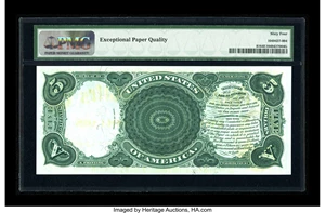 image for: Fr. 81 $5 1880 Legal Tender PMG Choice Uncirculated 64 EPQ.