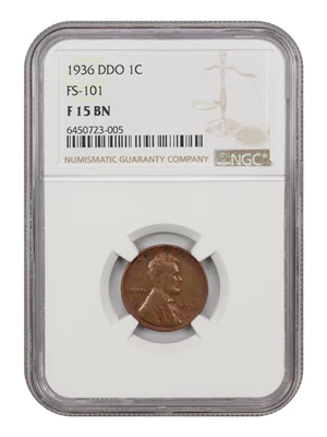 image for: 1936 1c NGC F15 (Doubled Die Obverse FS-101)
