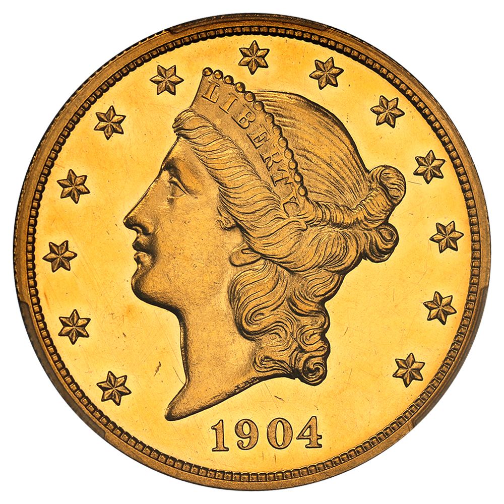 image for: 1904 $20 PCGS/CAC Proof 62 CAM