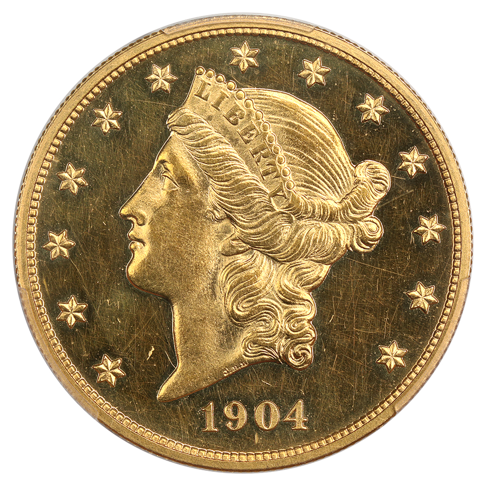 image for: 1904 $20 PCGS/CAC Proof 62 CAM