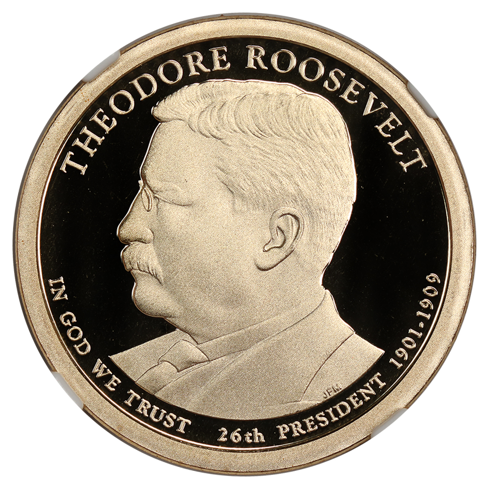 image for: 2013-S Theodore Roosevelt-26th President $1 NGC Proof 70 UCAM (Early Releases)