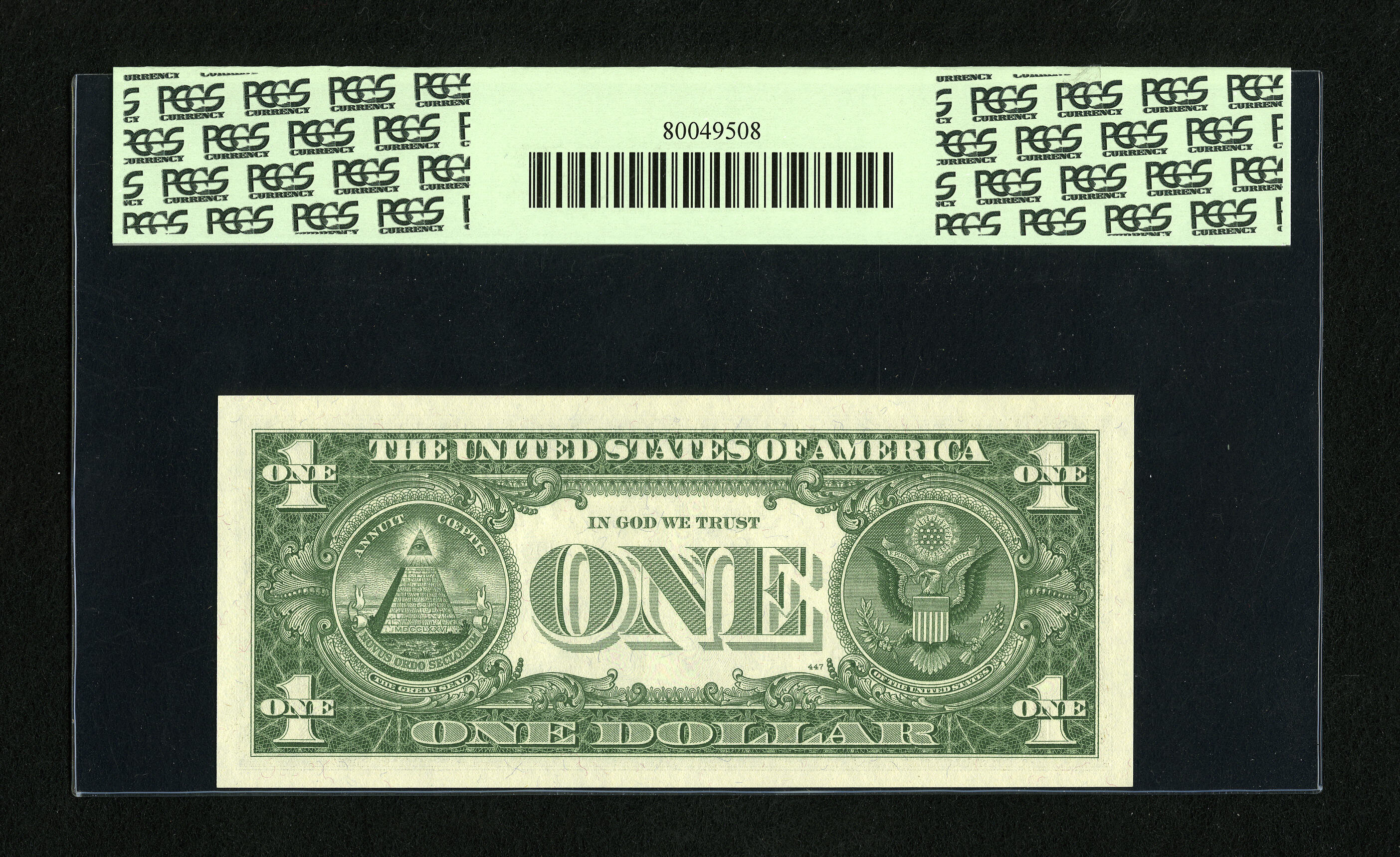 image for: Fr. 1621* $1 1957B Silver Star Certificate. PCGS Superb Gem New 69PPQ.This Star received a verdict within a point of perfe...