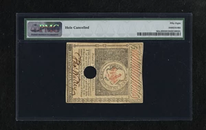 image for: Massachusetts May 5, 1780 $3 PMG Choice About Unc 58 HOC.