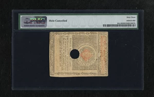 image for: Massachusetts May 5, 1780 $7 PMG Choice Uncirculated 63 HOC.