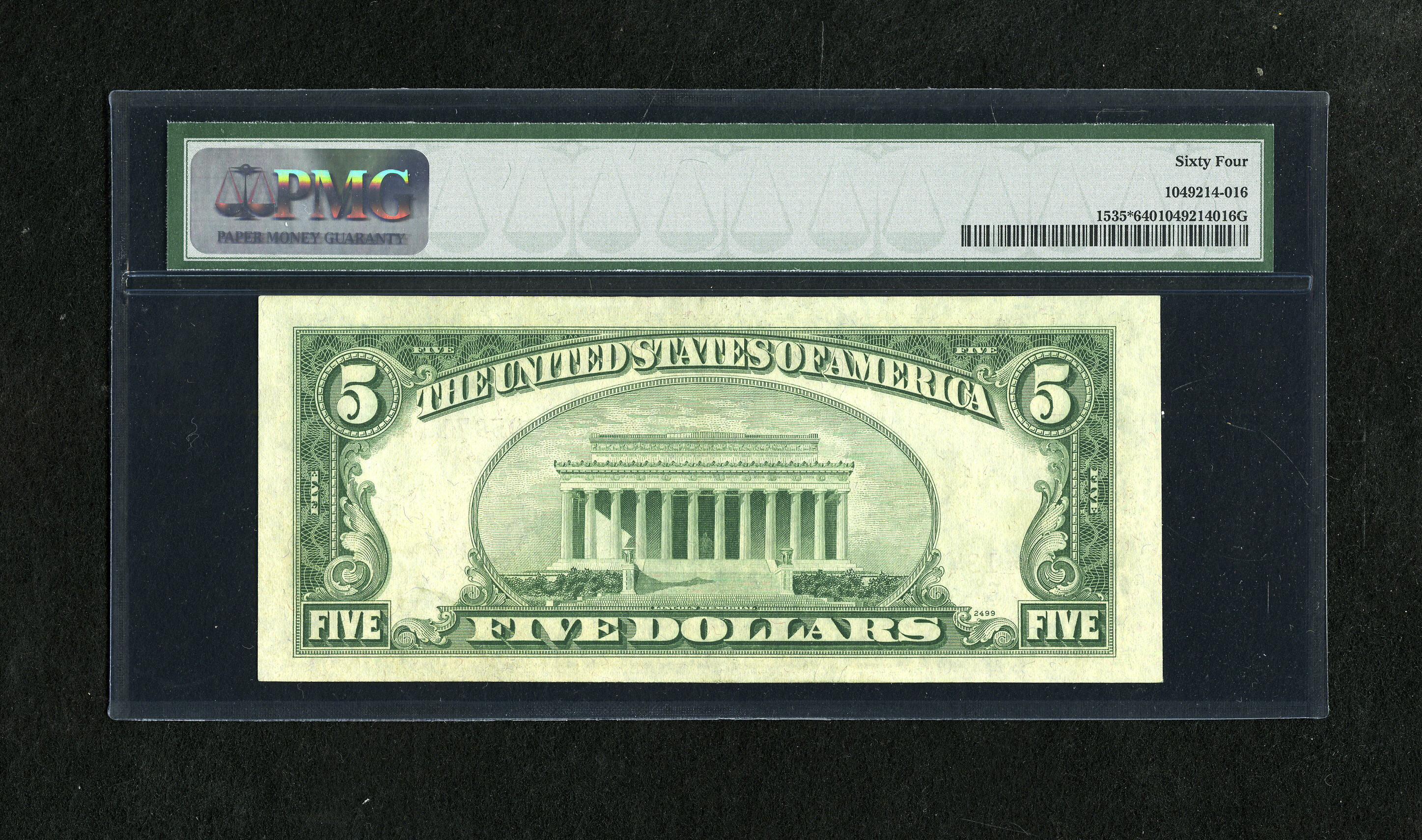 image for: Fr. 1535* $5 1953C Legal Tender Note. PMG Choice Uncirculated 64.This is a wonderful replacement example from a very popul...