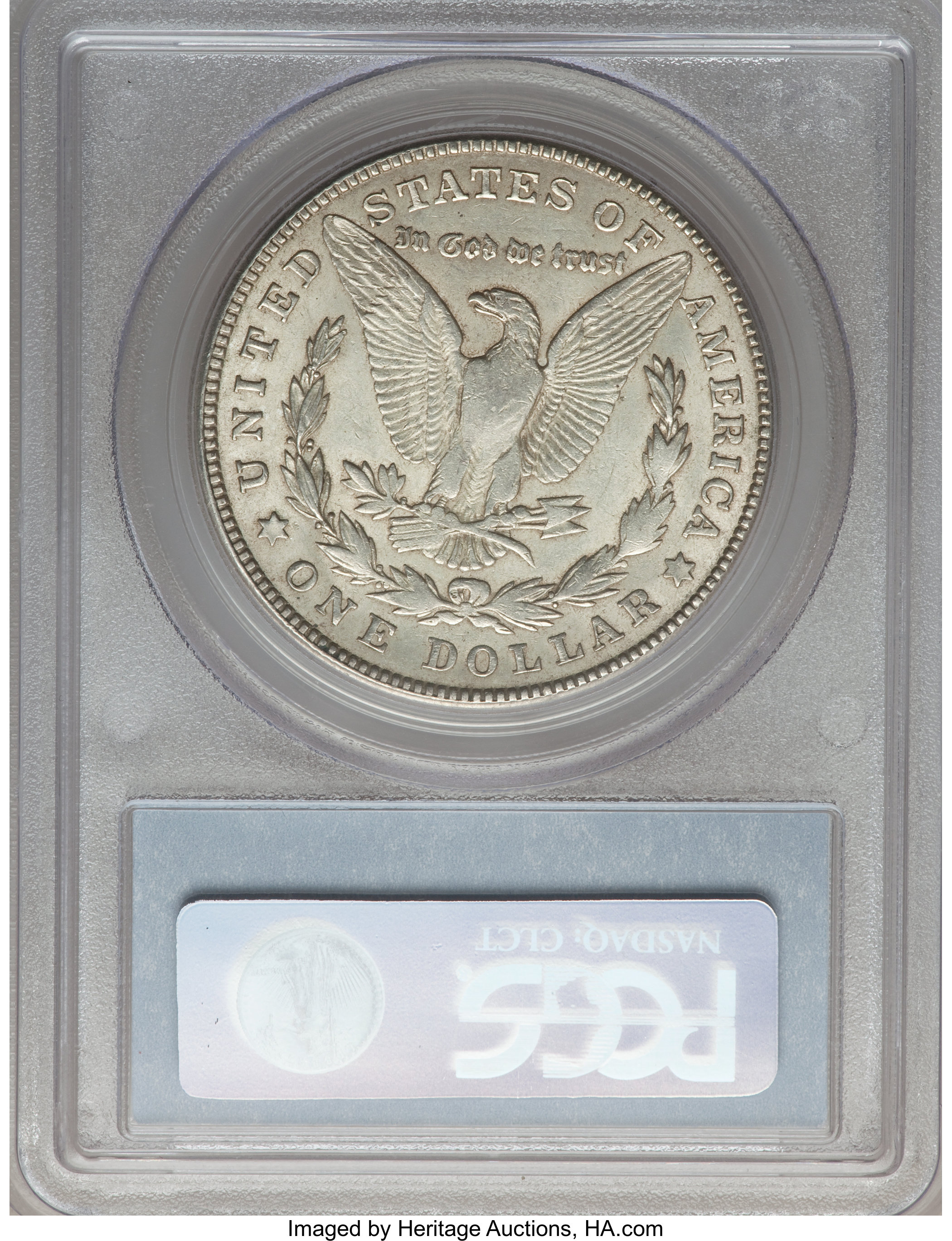 image for: 1921-S $1 Vam-6B(1B), No S, Scratch at BU AU53 PCGS. Hitlist. PCGS Population (0/0). NGC Census: (0/0).From The Parcfel...