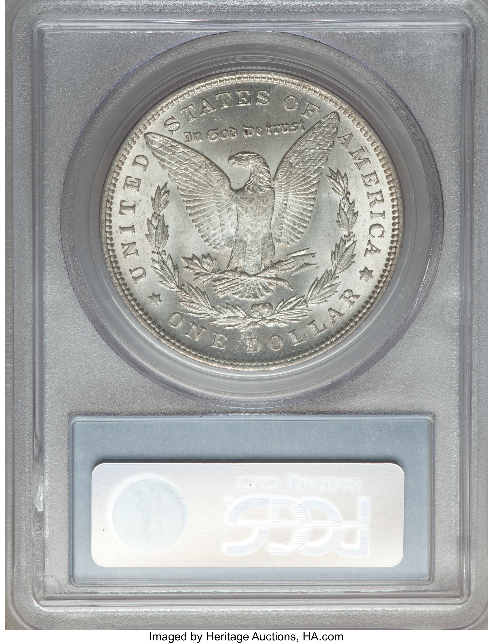 image for: 1889 $1 Pitted Reverse, VAM-5A MS63 PCGS. Hit List. PCGS Population (3/6). NGC Census: (0/0).From The Parcfeld Collecti...