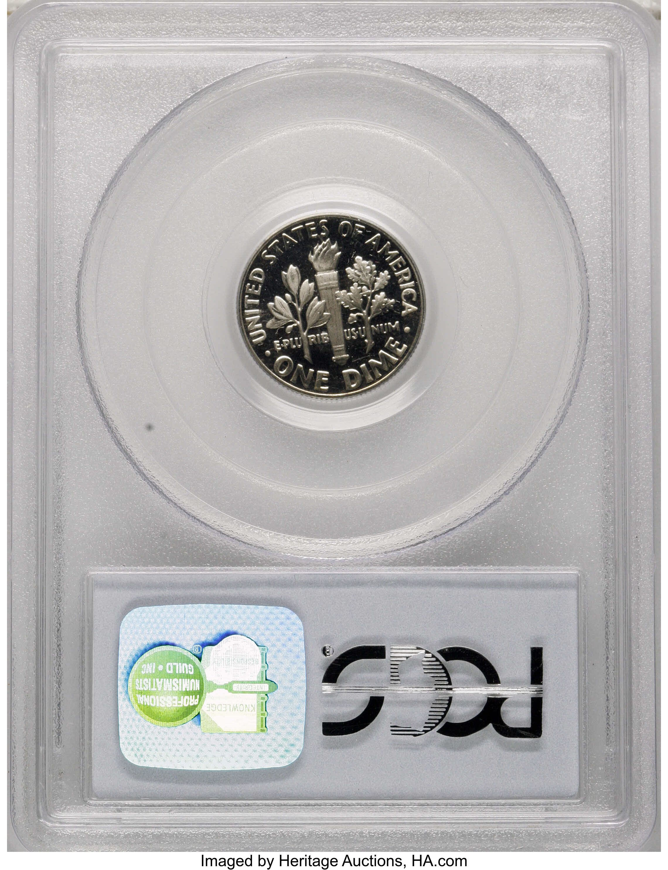 image for: 1972-S 10C PR69 Deep Cameo PCGS. PCGS Population (351/0). NGC Census: (30/0).  Numismedia Wsl. Price: $24. (#95250)...