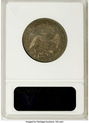 image for: 1828 25C 25/50C--Cleaned--ANACS. VG10 Details. B-1. NGC Census: (2/12). PCGS Population (2/14). Numismedia Wsl. Price: $33...