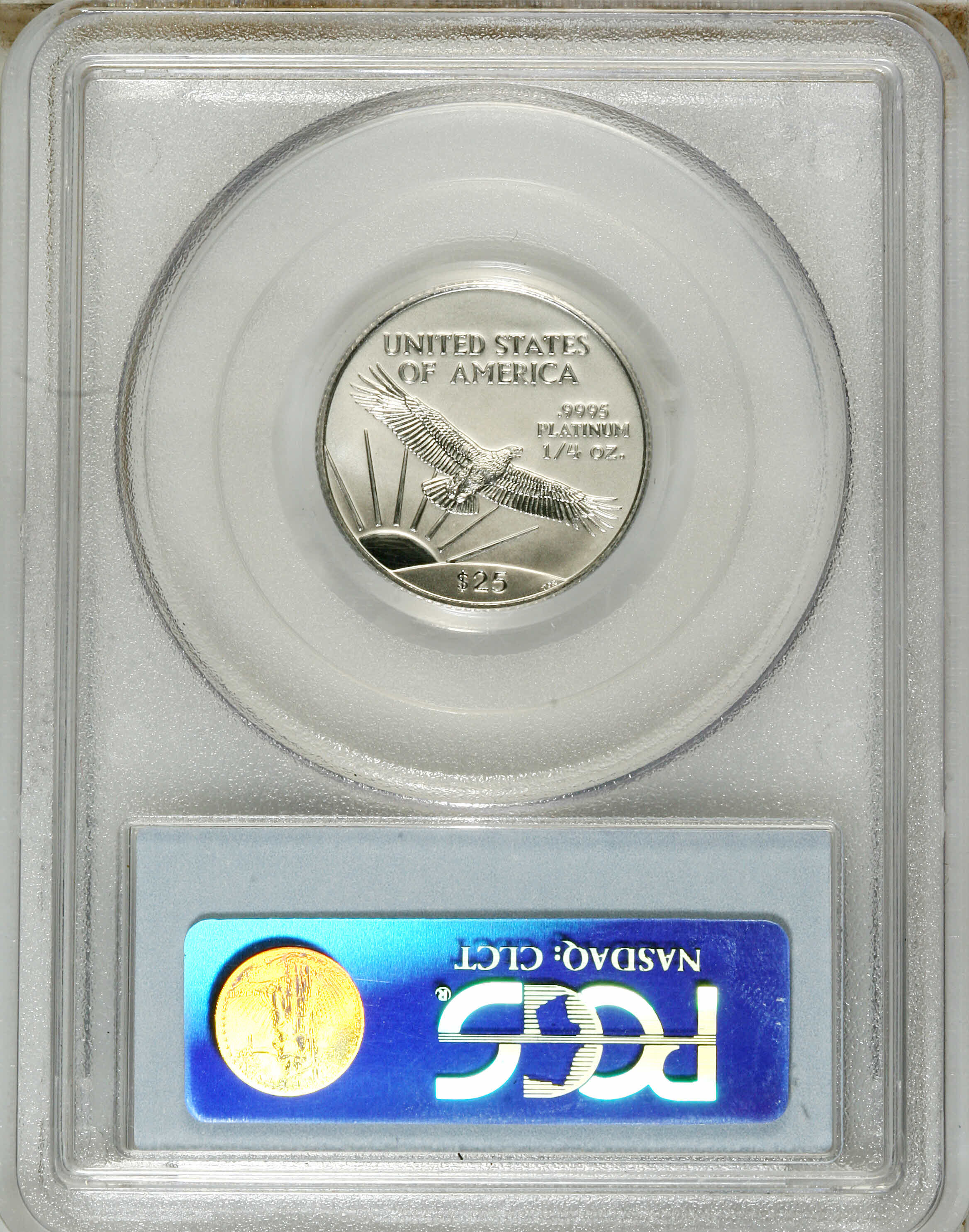 image for: 1998 P$25 Quarter-Ounce Platinum Eagle MS69 PCGS. PCGS Population (703/33). NGC Census: (544/58). Mintage: 38,887. Numismed...
