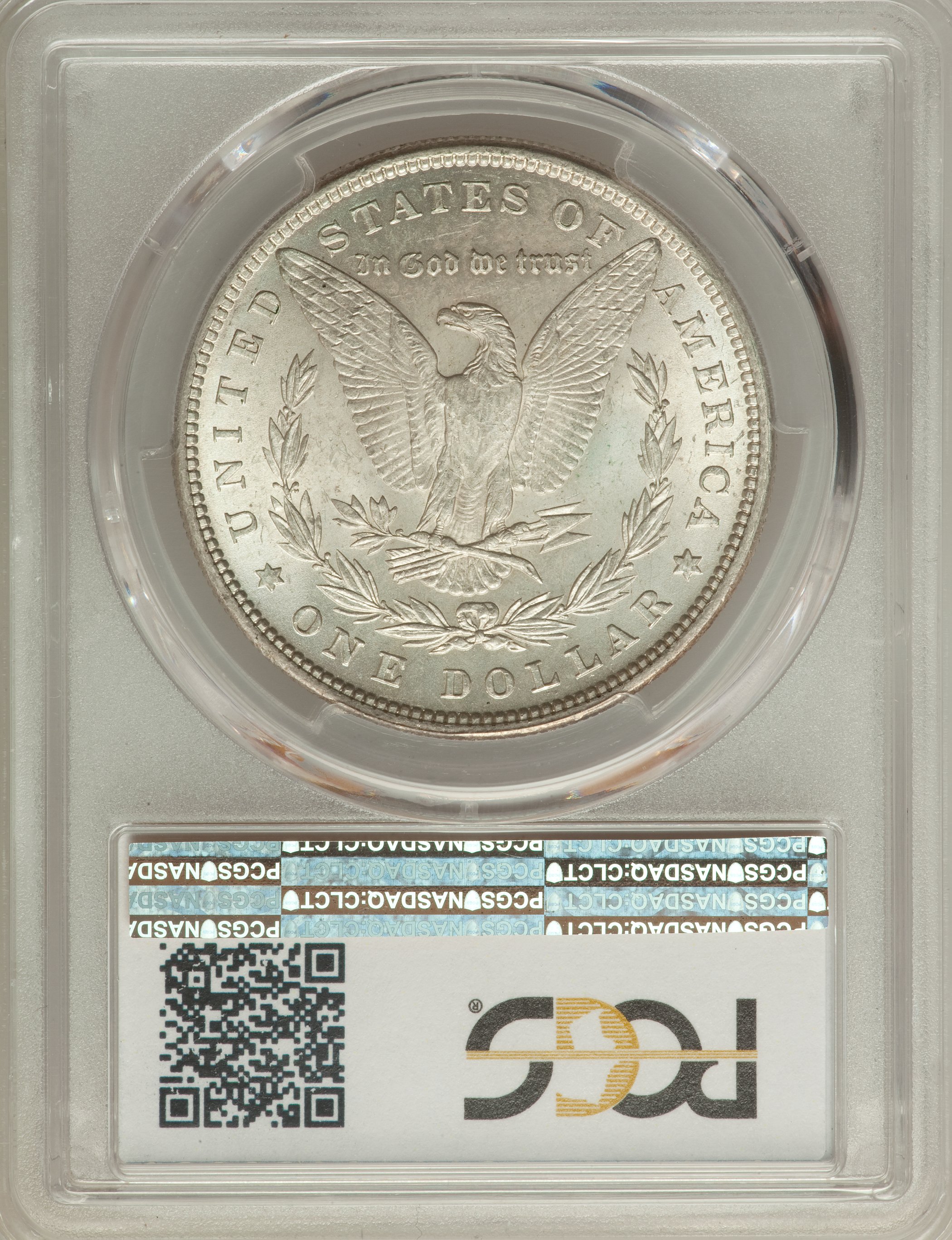 image for: 1880 $1 Checkmark, VAM-53, A Hot 50 Variety, MS61 PCGS. PCGS Population: (3/10). NGC Census: (0/0)....