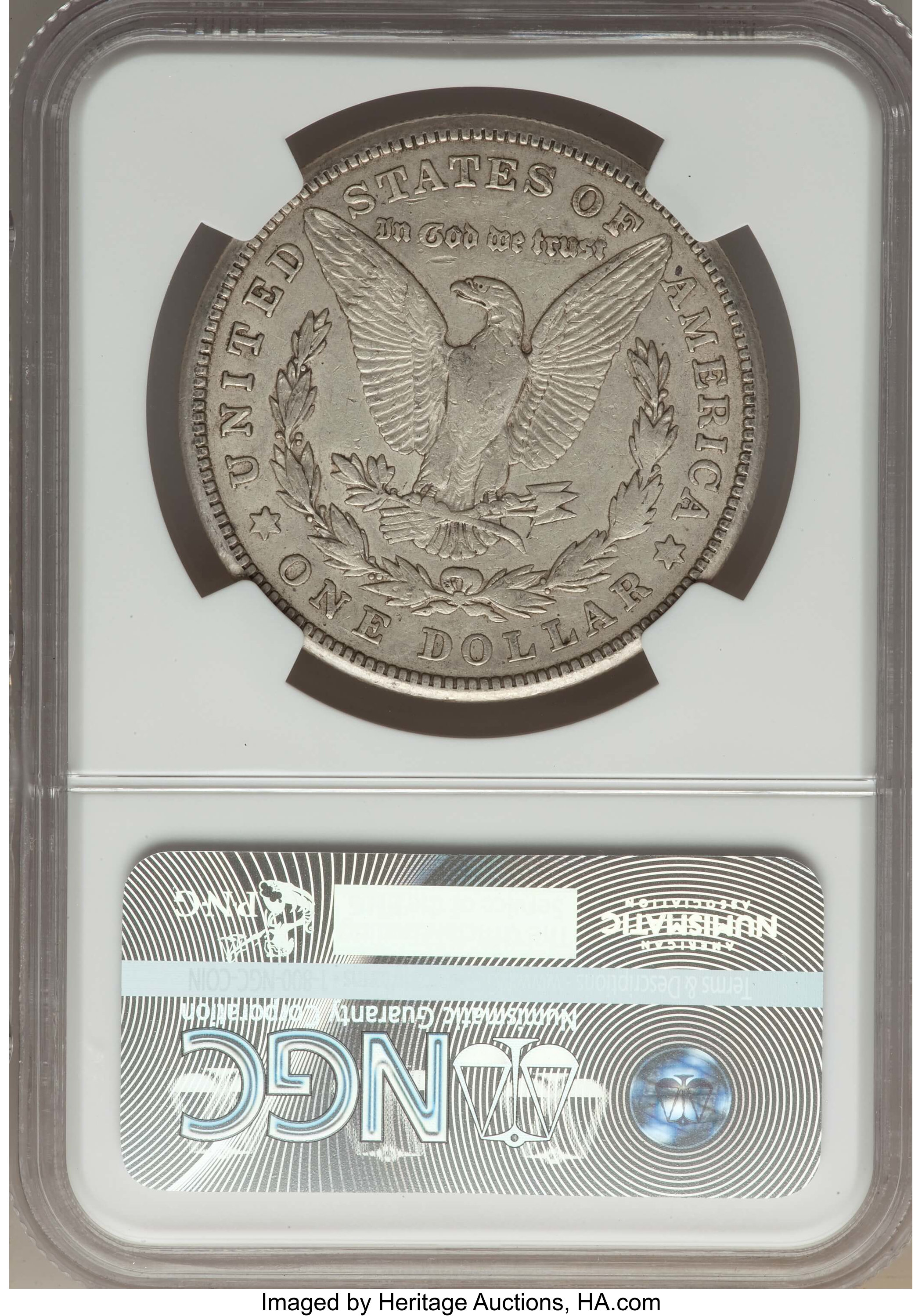 image for: 1921-S $1 "B-U" Die Gouge, No S, VAM-6B(1B), XF45 NGC. Hitlist-40. NGC Census: (0/0). PCGS Population (3/18)....