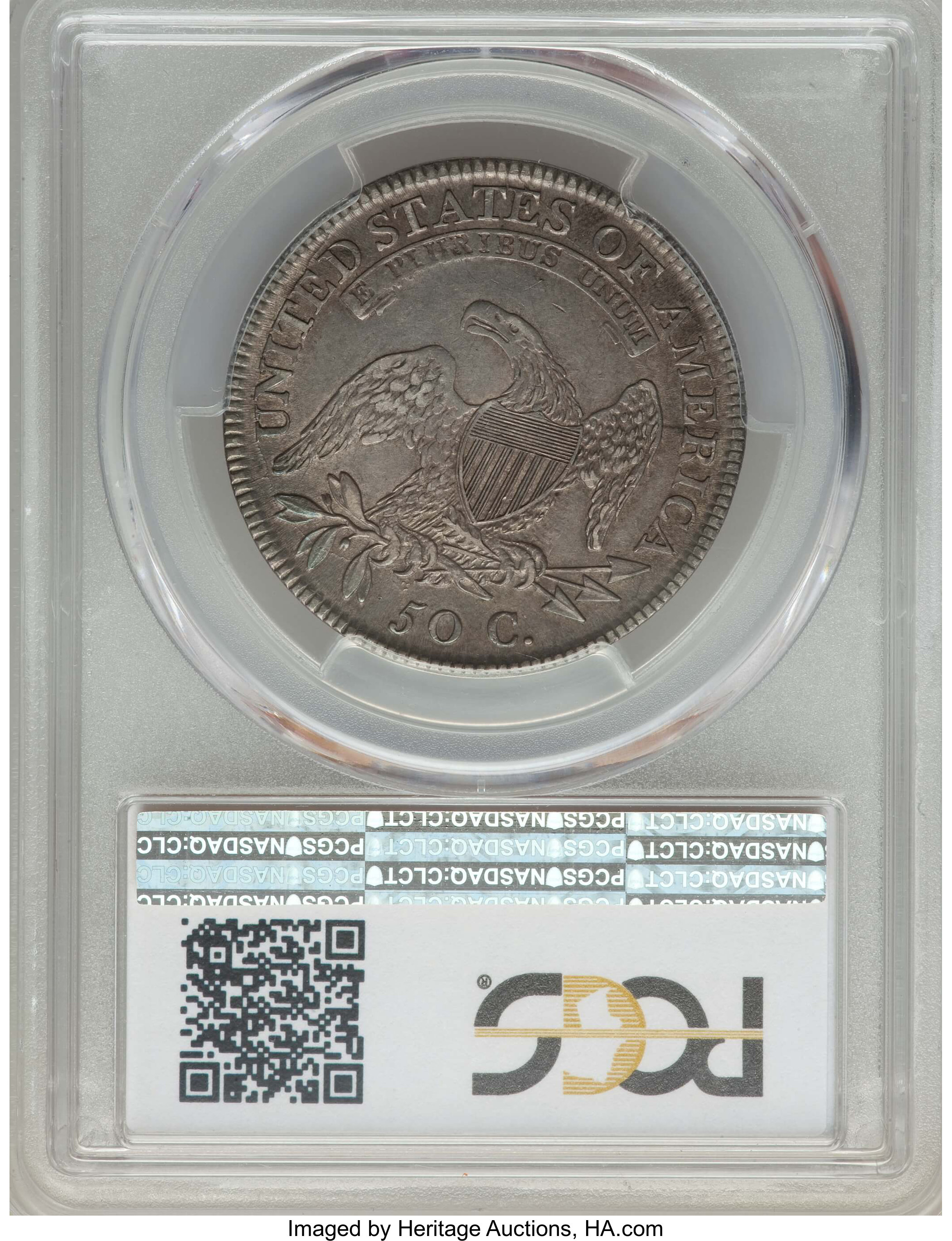 image for: 1810 50C O-101, R.1, XF45 PCGS. PCGS Population: (8/5). NGC Census: (3/11). CDN: $460 Whsle. Bid for NGC/PCGS XF45. ...