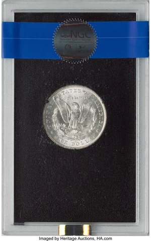 image for: 1885-O $1 GSA MS61 NGC. NGC Census: (0/0). PCGS Population: (1/35). CDN: $175 Whsle. Bid for NGC/PCGS MS61. Mintage 9,185,0...