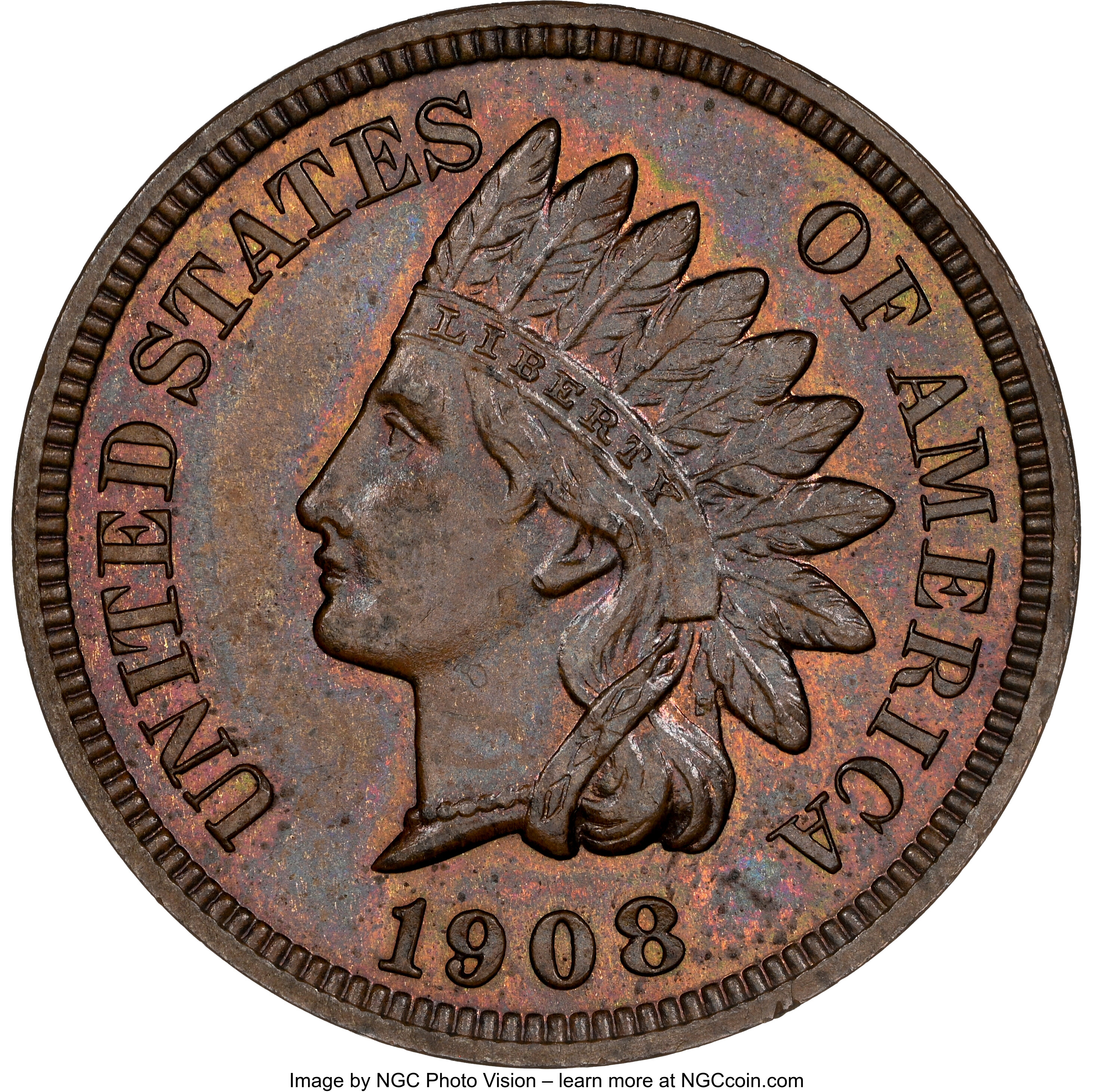 image for: 1908 1C PR63 Brown NGC. NGC Census: (7/40). PCGS Population: (13/60). CDN: $170 Whsle. Bid for NGC/PCGS PR63. Mintage 1,620...