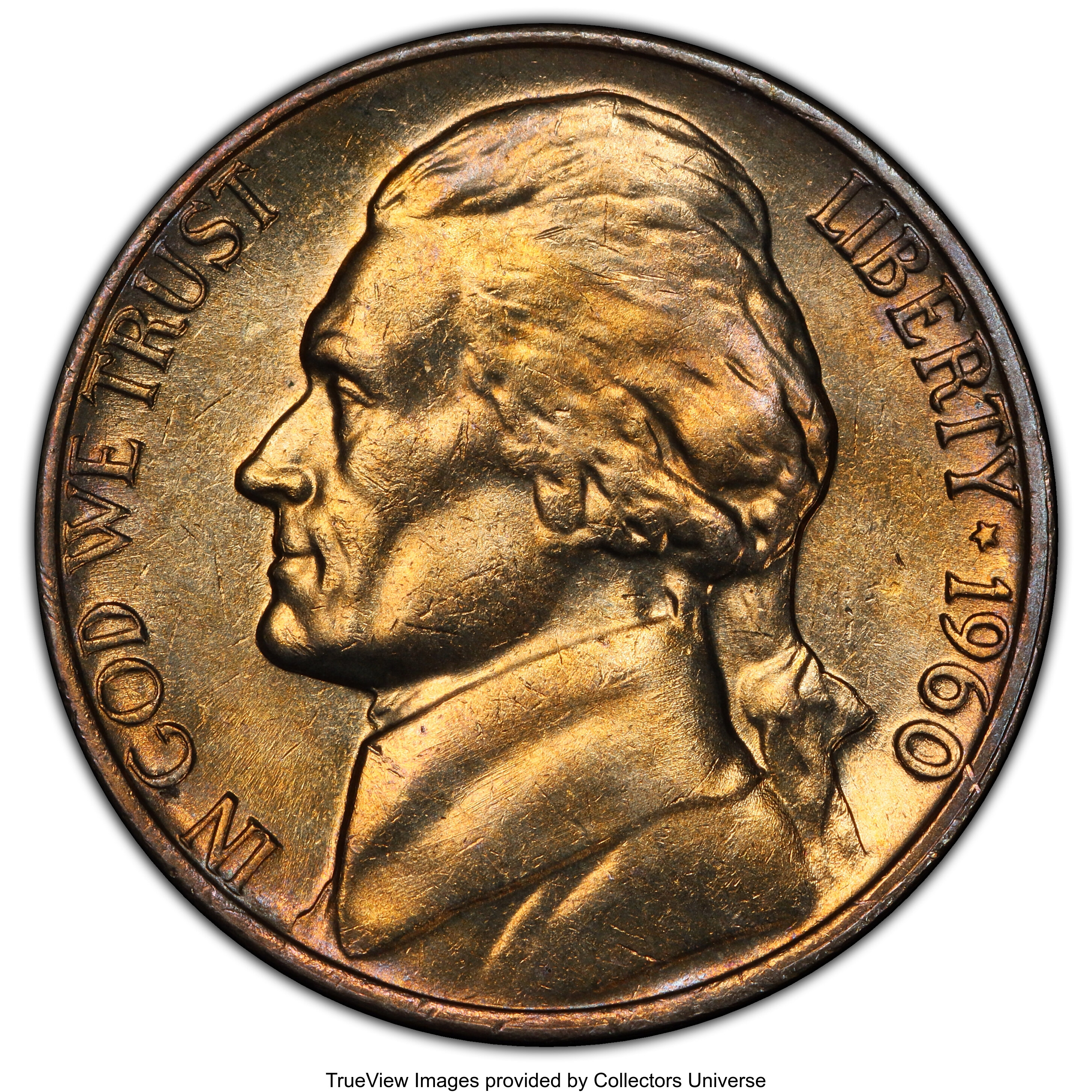 image for: 1960 5C MS64 Full Steps PCGS. PCGS Population: (12/22 and 0/1+). NGC Census: (2/10 and 0/0+). CDN: $800 Whsle. Bid for NGC/...