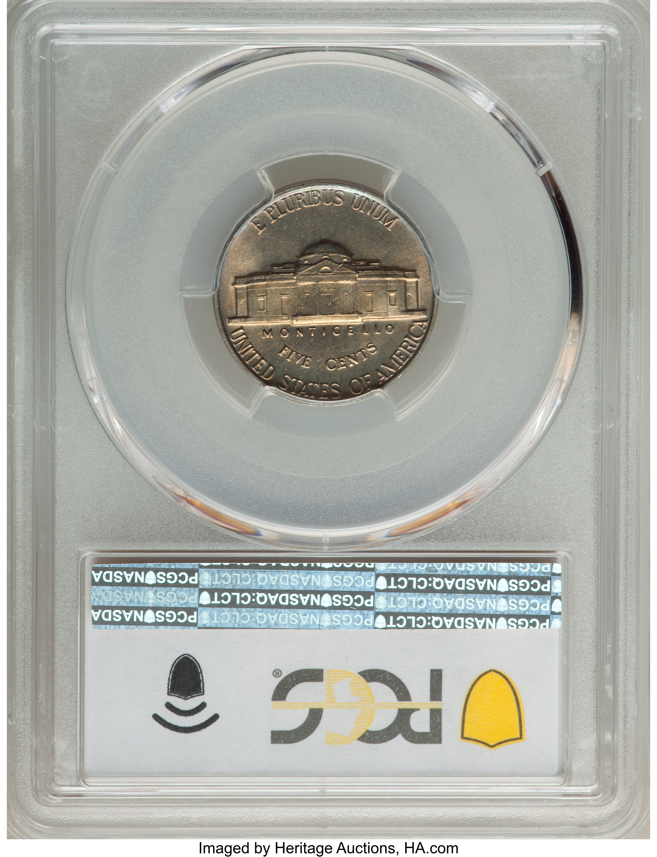 image for: 1960 5C MS64 Full Steps PCGS. PCGS Population: (12/22 and 0/1+). NGC Census: (2/10 and 0/0+). CDN: $800 Whsle. Bid for NGC/...