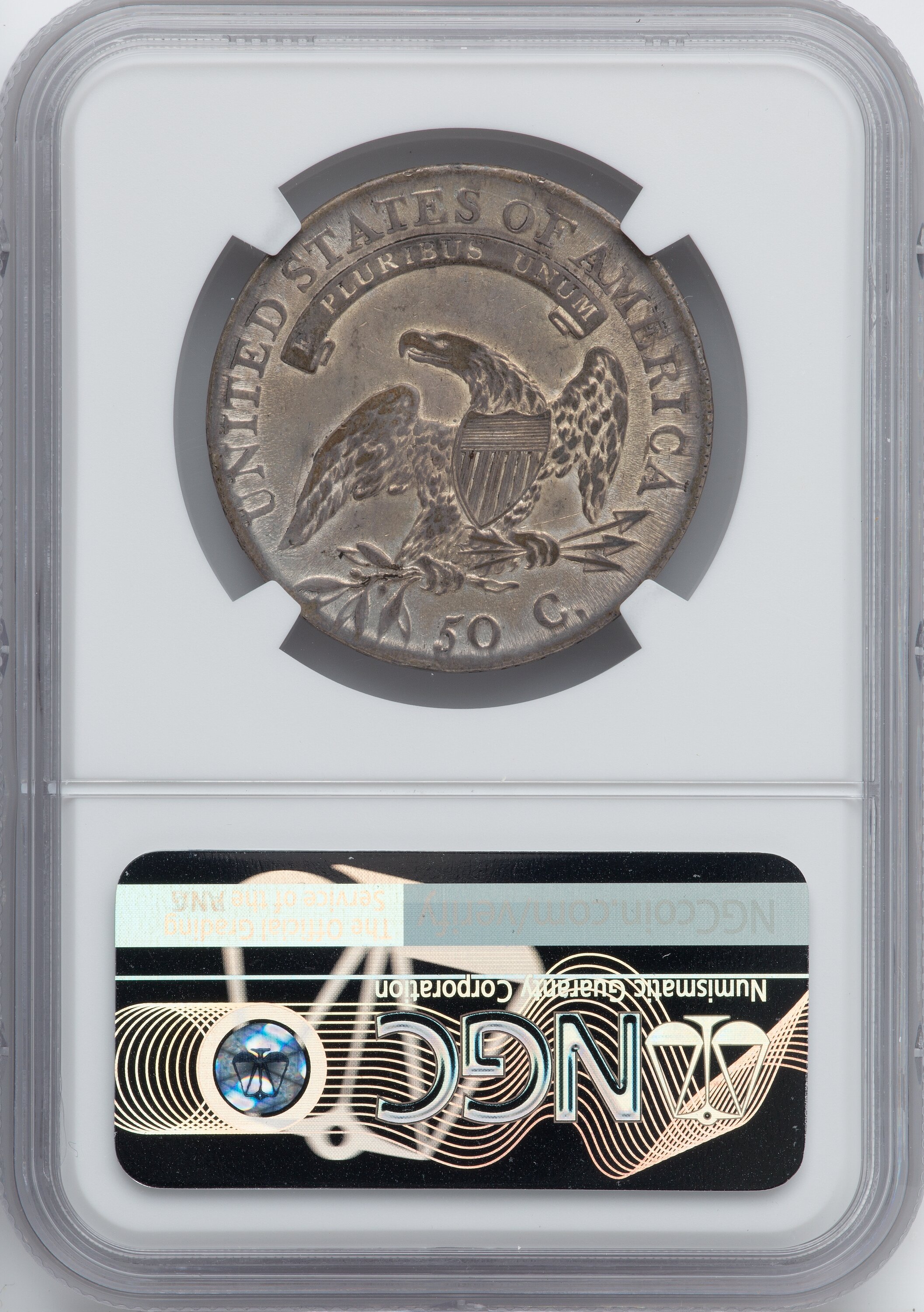 image for: 1808 50C O-103, R.2, VF30 NGC. NGC Census: (2/30). PCGS Population: (6/23). CDN: $280 Whsle. Bid for NGC/PCGS VF30. ...