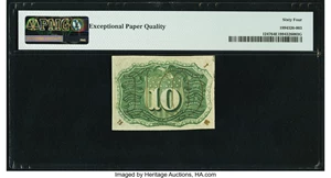 image for: Fr. 1247 10¢ Second Issue PMG Choice Uncirculated 64 EPQ....