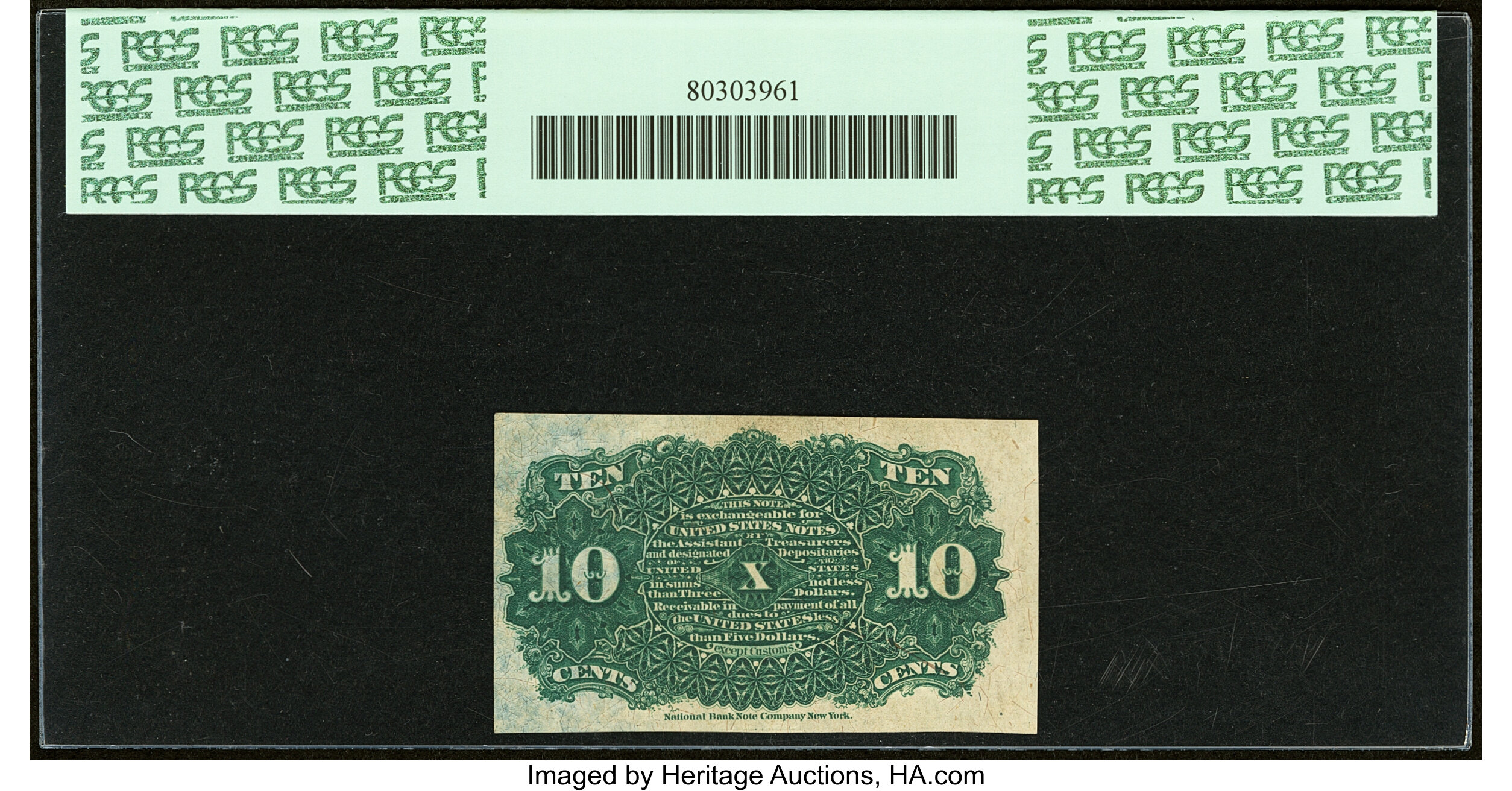 image for: Fr. 1259 10¢ Fourth Issue PCGS Choice New 63PPQ....