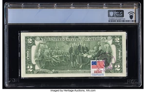image for: Postally Cancelled First Day of Issue Fr. 1935-J $2 1976 Federal Reserve Notes. Fifty Consecutive Examples. PCGS Banknote Choi...