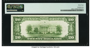 image for: Fr. 2055-L* $20 1934A Federal Reserve Star Note. PMG Choice Uncirculated 64....