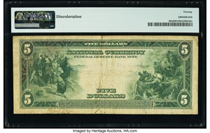 image for: Fr. 804 $5 1918 Federal Reserve Bank Note PMG Very Fine 20....