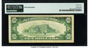 image for: Fr. 2001-H* $10 1928A Federal Reserve Star Note. PMG Very Fine 25....