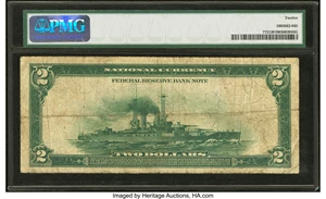 image for: Fr. 773 $2 1918 Federal Reserve Bank Note PMG Fine 12....