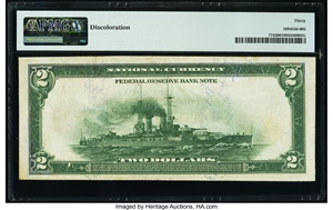 image for: Fr. 774 $2 1918 Federal Reserve Bank Note PMG Very Fine 30....
