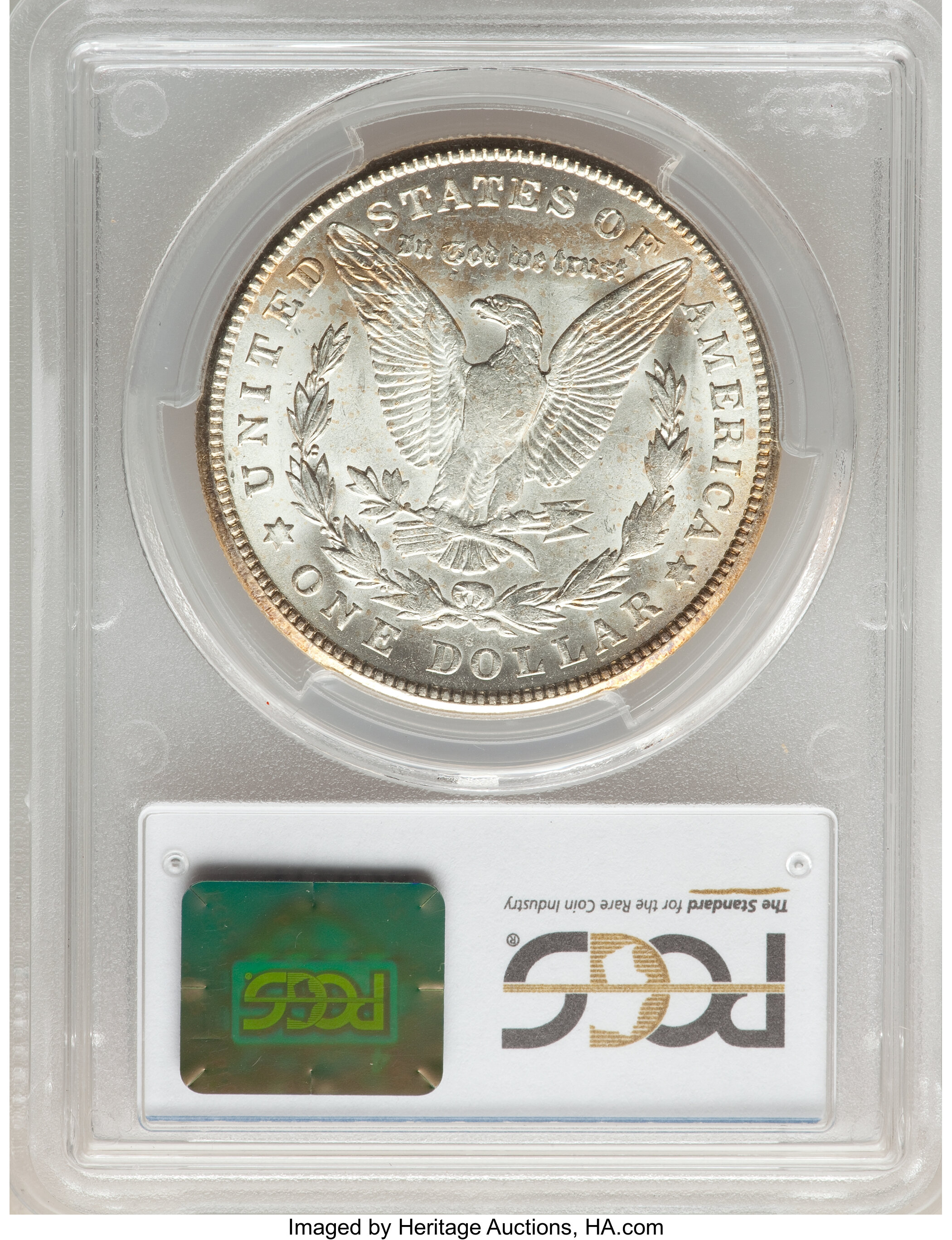image for: 1921-S $1 BU Die Gouge, No S, VAM-6B(1B), MS64 PCGS. A Hit List Variety. PCGS Population: (3/0). NGC Census: (0/0). MS64....
