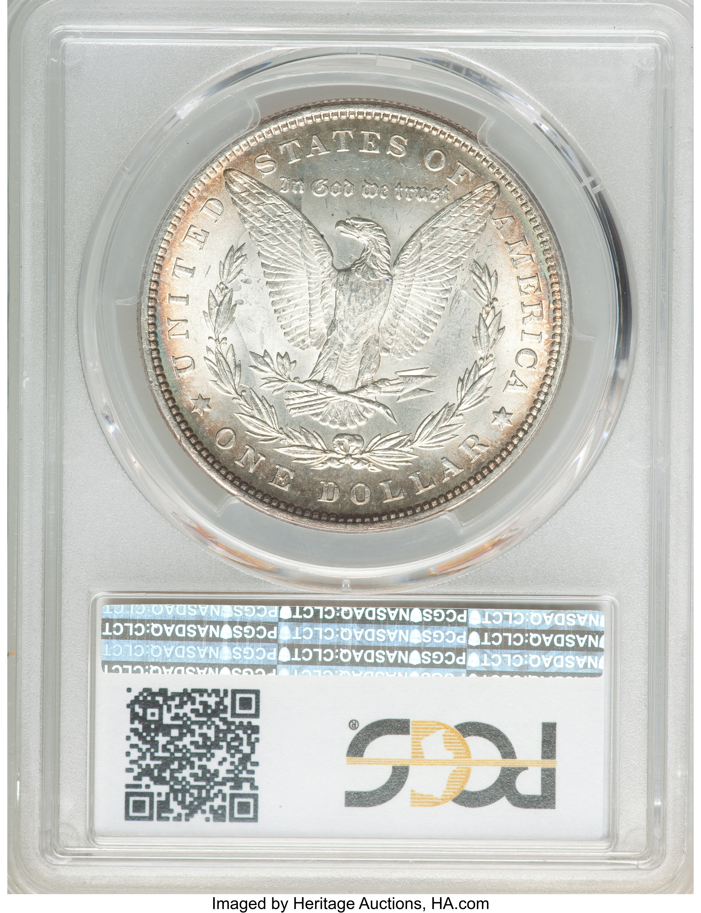 image for: 1880 $1 Clashed "IN," VAM-32A MS62 PCGS. A Hit List Variety. PCGS Population: (9/41). NGC Census: (0/0). MS62. ...