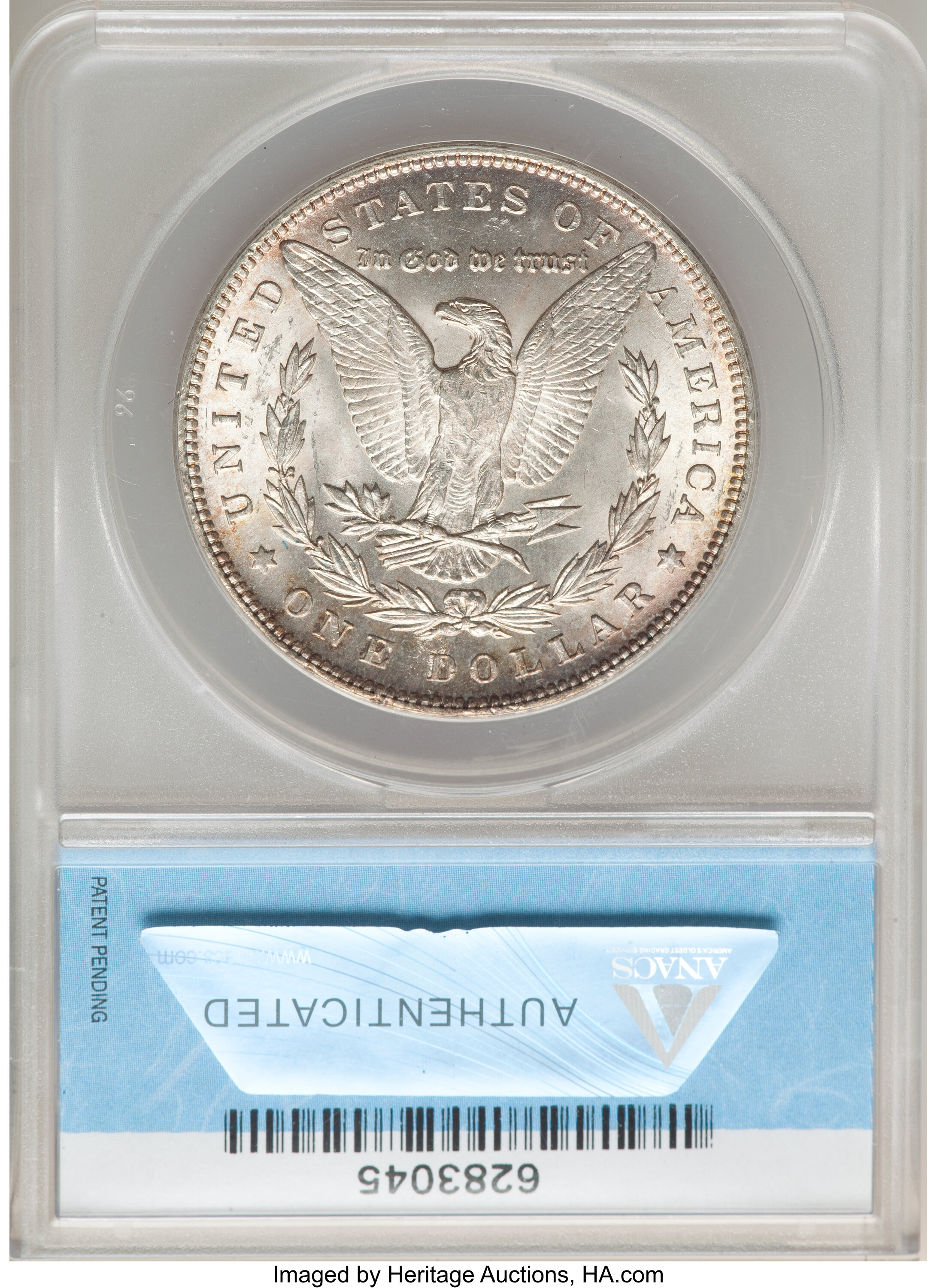 image for: 1889 $1 VAM-5A, Pitted Reverse MS64 ANACS. A Hitlist-40 Variety.  ...