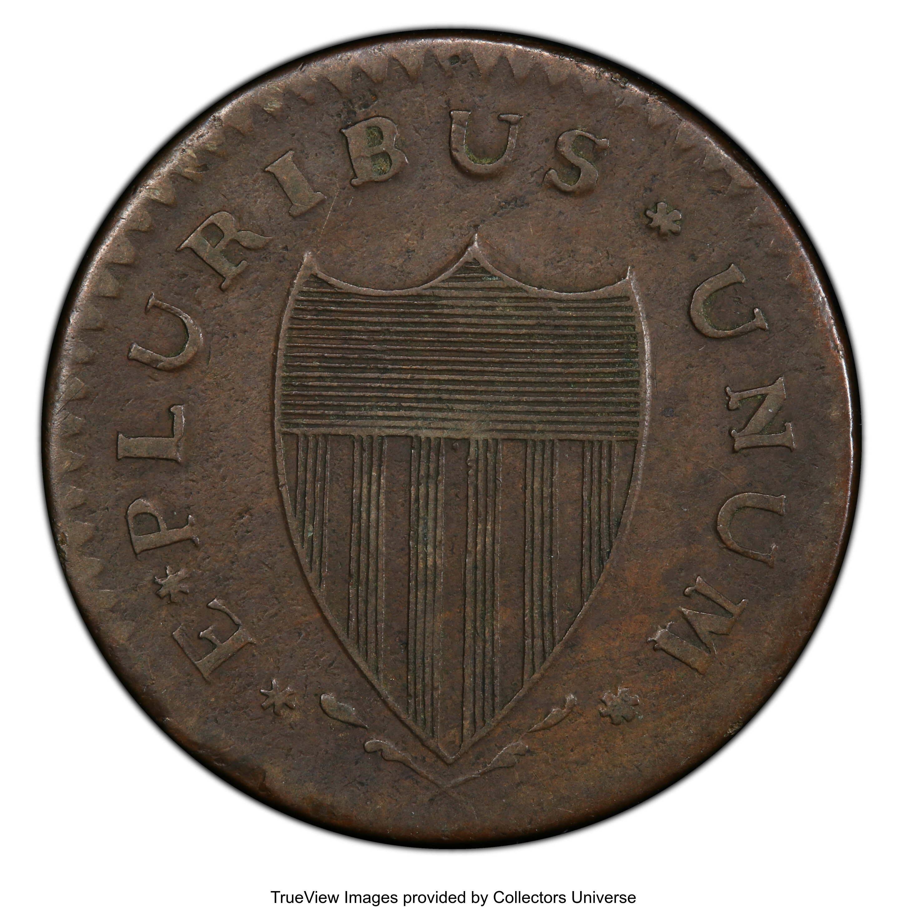 image for: 1788 NJERSY New Jersey Copper, Head Right VF35 PCGS. PCGS Population: (8/28 and 0/0+). NGC Census: (0/11 and 0/0+). VF35. ...