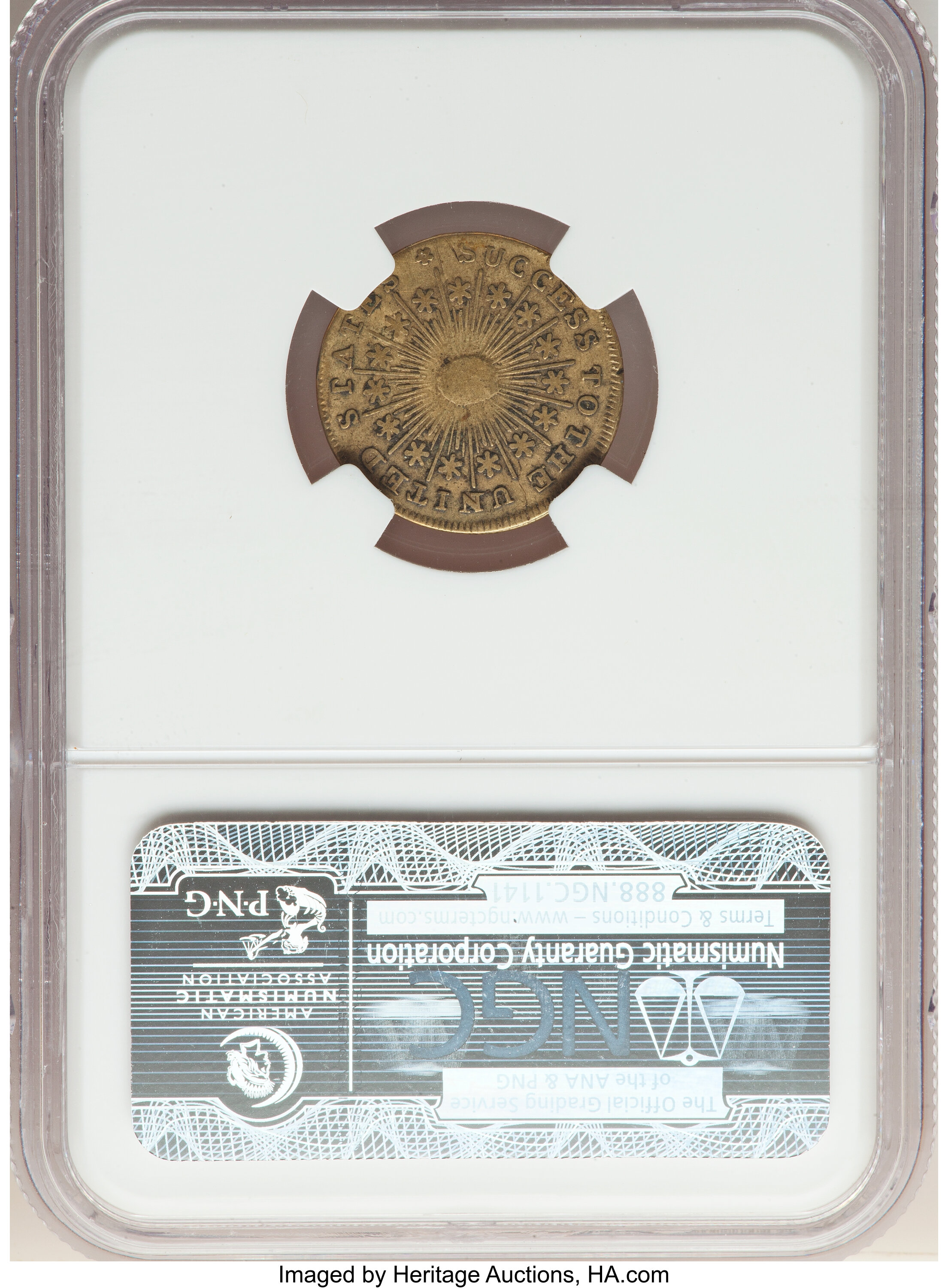 image for: Undated Medal Washington Success Medal, Small Size, Plain Edge, Fine 12 NGC. NGC Census: (1/9). PCGS Population: (0/42).  ...