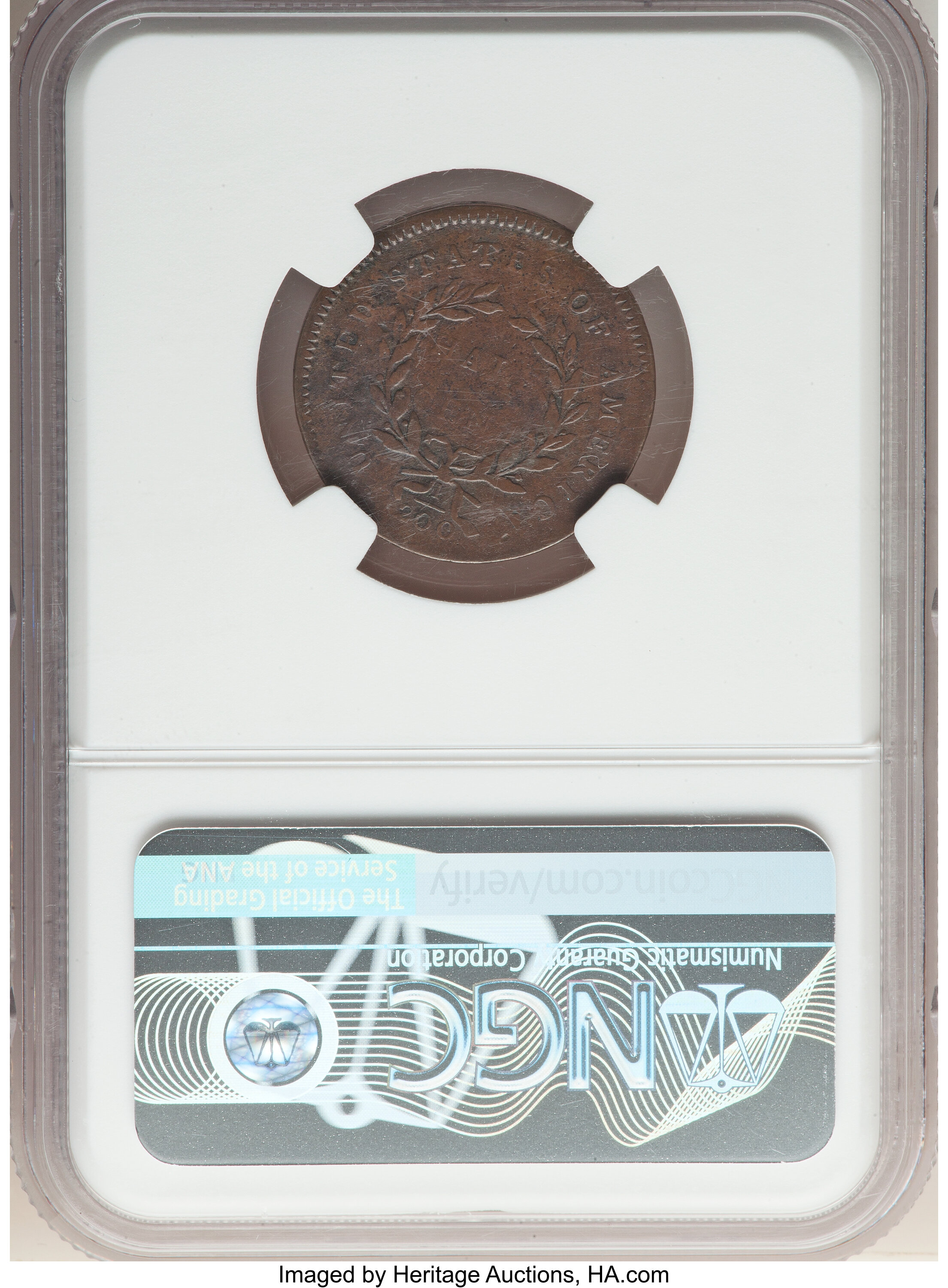 image for: 1794 1/2 C Normal Head, C-5a, B-3b, High R.4, Fine 15 NGC. Manley Die State 2.0, the rare late die state with heavy clash m...