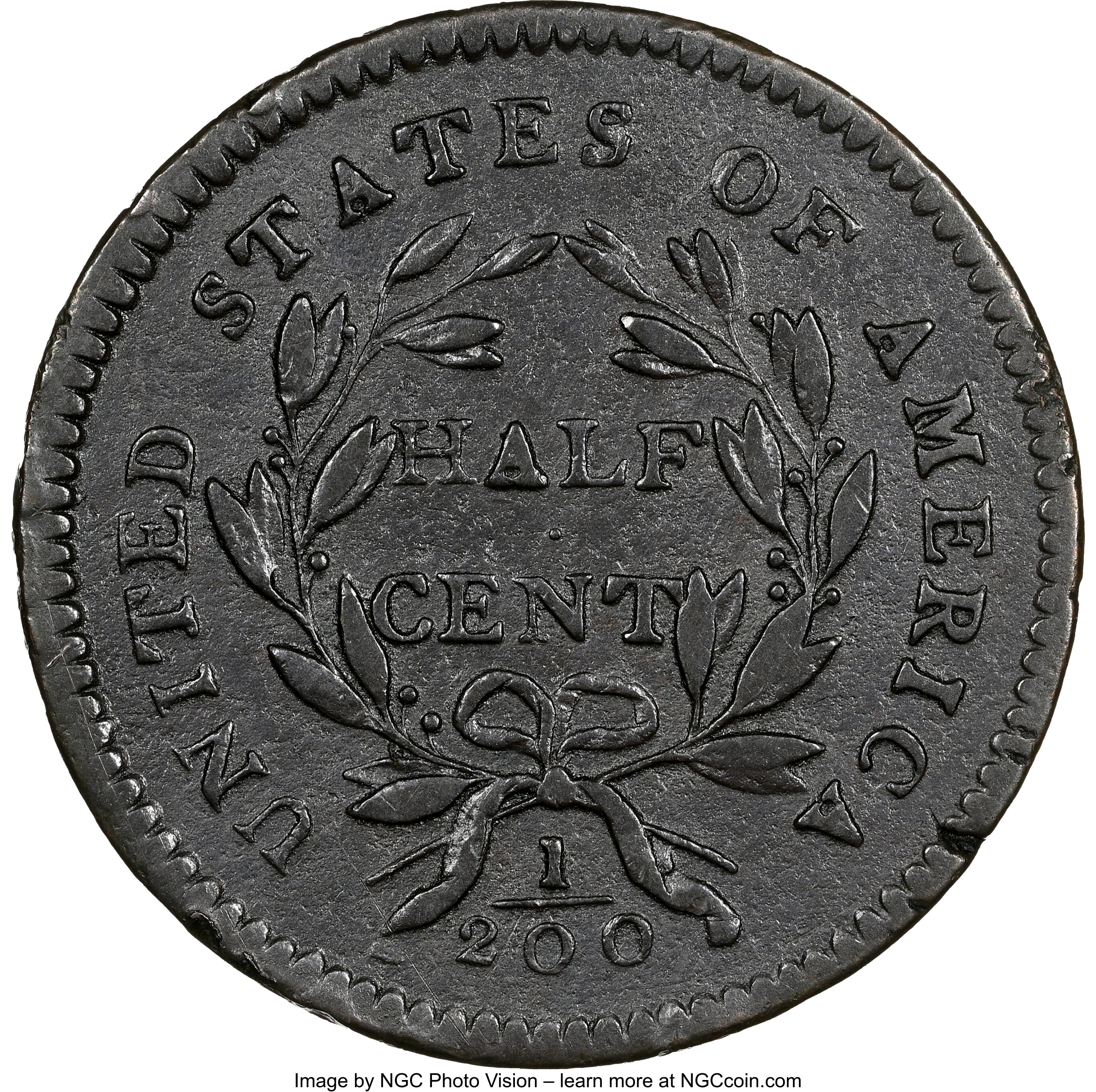 image for: 1794 1/2 C Normal Head, Small Letters Edge, C-3a, B-5b, R.5, Fine 15 NGC. NGC Census: (1/2). PCGS Population: (0/6).  ...